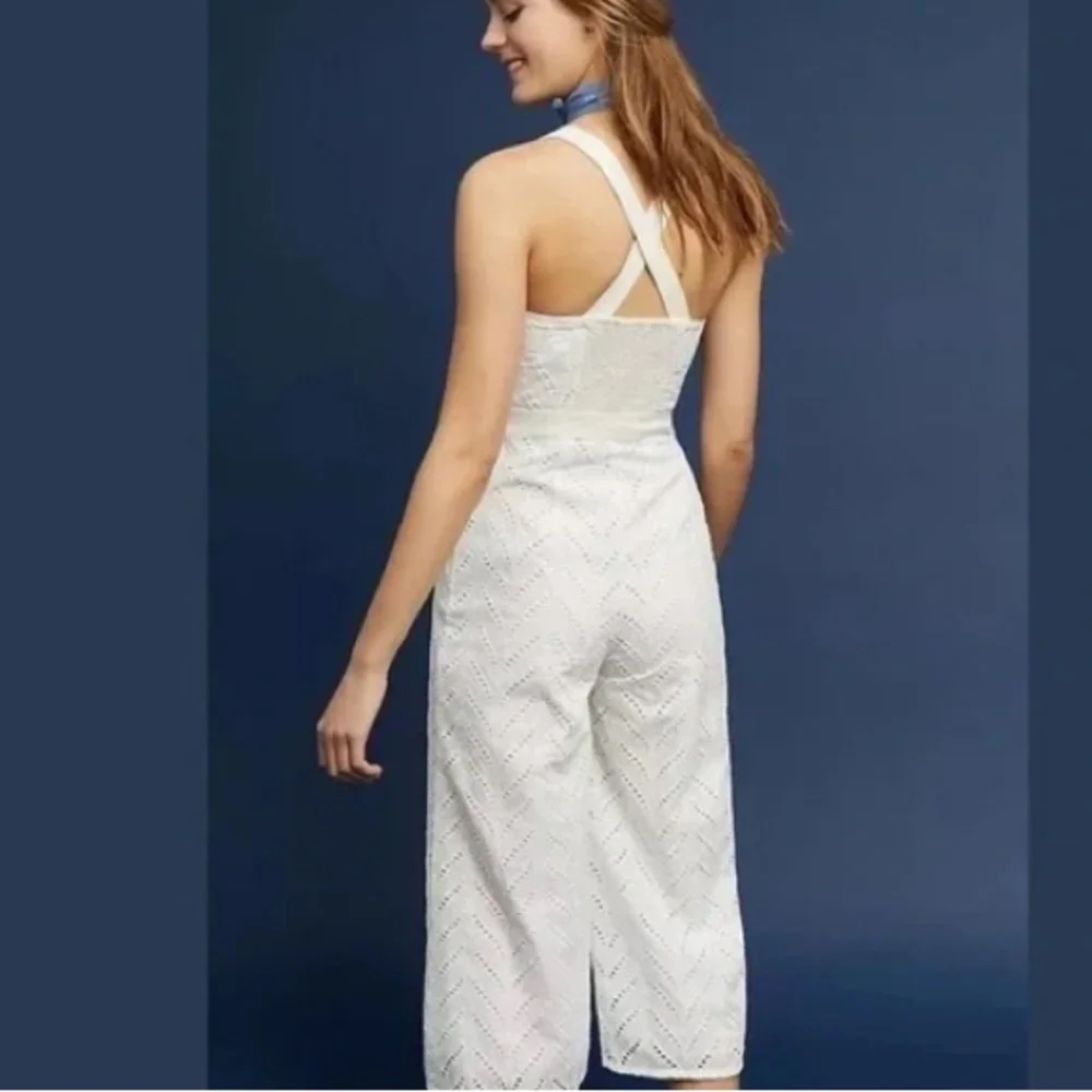 Anthropologie Eyelet Jumpsuit ett•twa - Picture 2 of 7